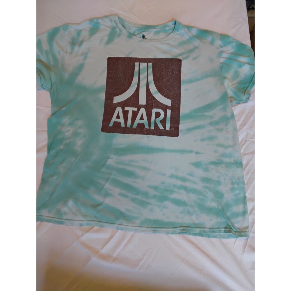 Ripple Junction Atari Blue White Tie-Dye Cotton T Shirt Mens Size M